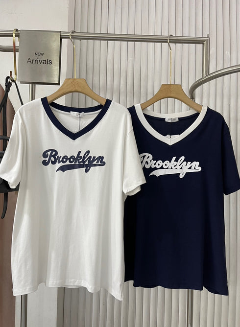 Basic Print Oversize T-Shirts